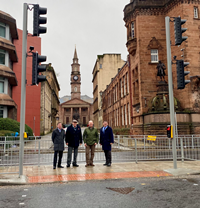 William Street toucan crossing in Greenock across A8 Dalrymple Street